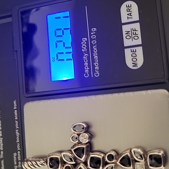 Authentic David Yurman 925  Black Onyx Cross - Picture 14 of 15